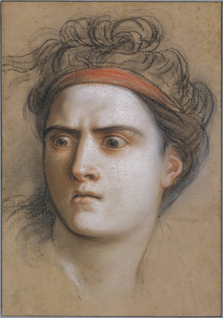 Photo of pastel drawing, "Medea" by Charles Antoine Coypel, c. 1715