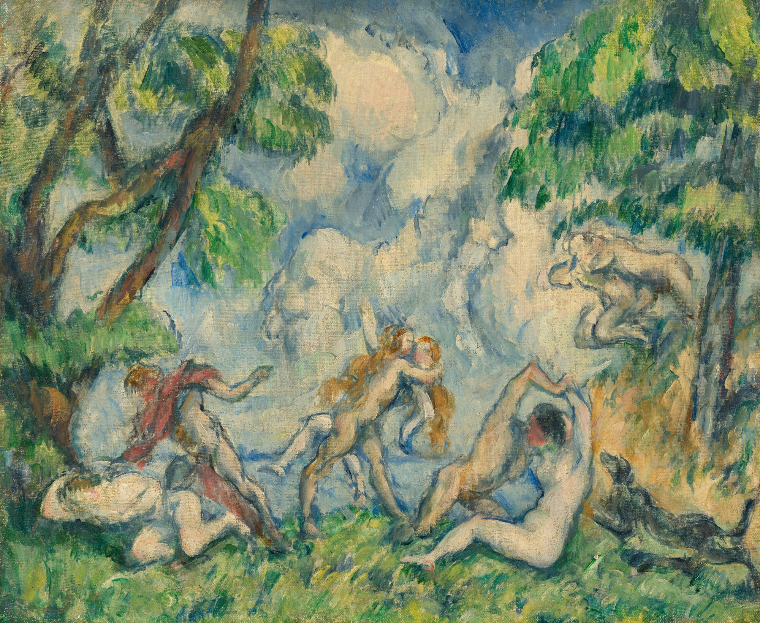Photo of "The Battle of Love" painting by Paul Cezanne, c. 1880