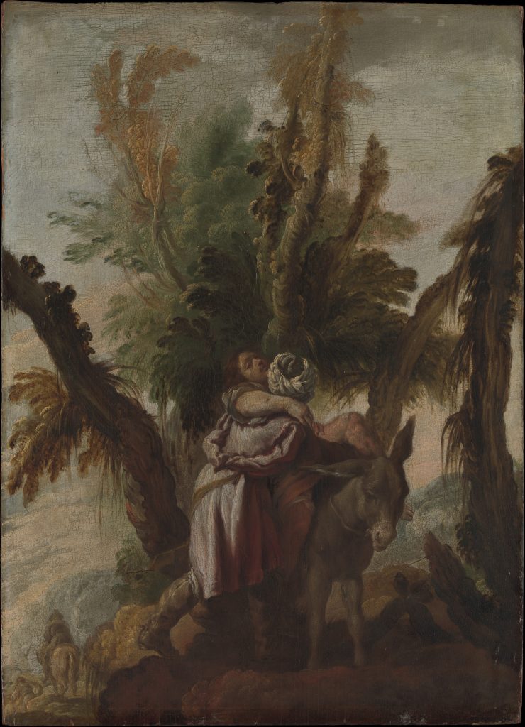 Photo of "The Good Samaritan" painting by Domenico Fetti, c. 17thC
